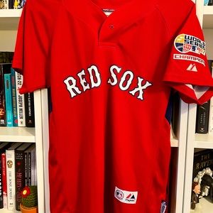 Boston Red Sox 2007 World Series Champions Majestic Jersey Size Small